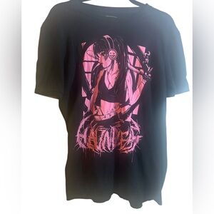 Hauntless pink and black t-shirt